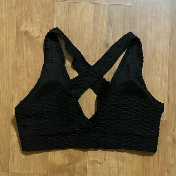 Bombut Black Sports Bra and Leggings Set - Picture 3 of 5